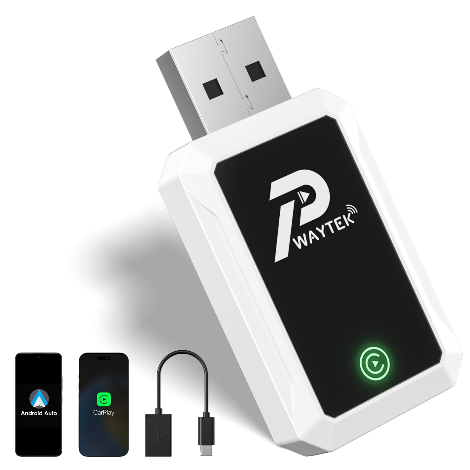 Photo 1 of PWAYTEK Wireless CarPlay Adapter 2025 for iPhone – Convert Wired to Wireless CarPlay, 5GHz WiFi & Bluetooth 5.0, Plug & Play, Auto-Connect, Compatible with Cars 2016+ & iOS 10+