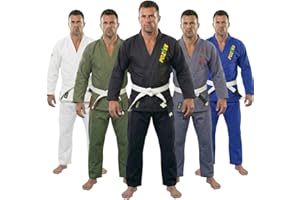 POZTEV Brazilian Jiu Jitsu Gi for Men & Women BJJ Gi Grappling Kimonos Preshrunk Lightweight Fabric Martial Arts Uniform