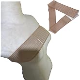 Breast Implant Band Fits Most Stabilizer Post Surgery Chest Compression Wrap For Women Augmentation Bra Reduction Pain and Injury Recovery Adjustable Sports Alternative for Running Exercise (Beige)
