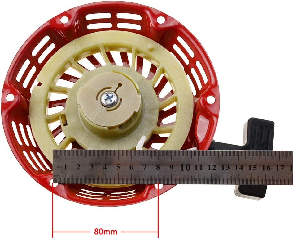 WOOSTAR Recoil Pull Starter Replacement for GX160 GX200 Generator 168F 5.5HP 6.5HP Engine Lawn Mower Red - Image 5