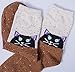 Justay 3 Pack Women Wool Socks, Thick Warm Cute Animal Pattern Cartoon Funny Casual Socks Design & Thermal Soft Fuzzy Socks