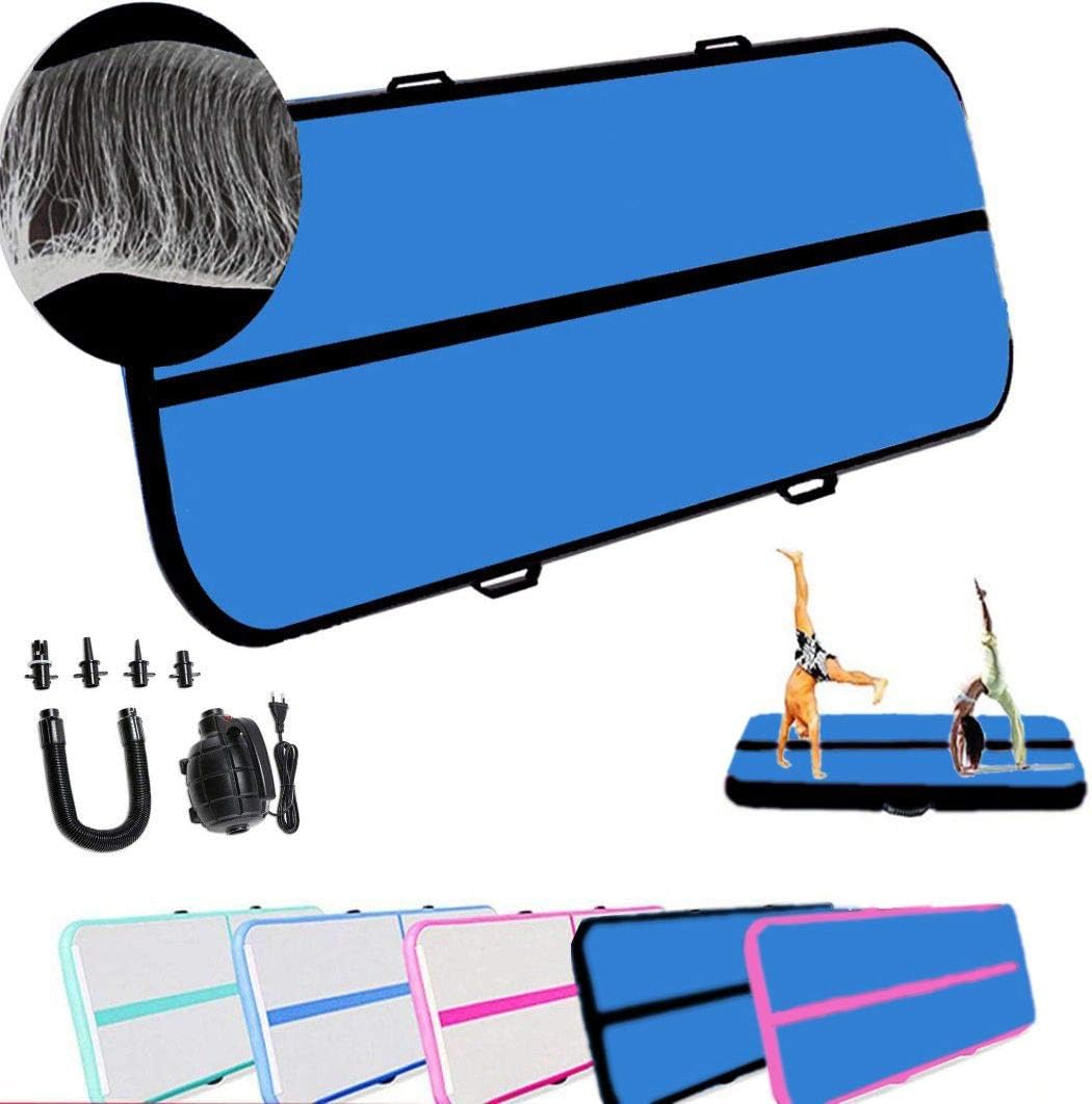 CLEAN ELF Inflatable Air Track Tumbling Mat, Airtrack Gymnastics Training Mats,Gym Mat for Gymnastics, Gymnastics Activities for Home/Outdoor, for Kids&Adults, Yoga Mats
