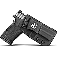 M&P Shield 380 EZ Holster IWB Kydex Holster Custom Fit: Smith & Wesson M&P 380 Shield EZ Pistol - Inside Waistband - Adj. Cant Retention - Cover Mag-Button - No Wear - No Jitter