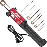 Magnetic Induction Heater Bolt Tool, 1300W 110V Induction Heater Removal with 5 Coil for Rusty Screw Removing,Red