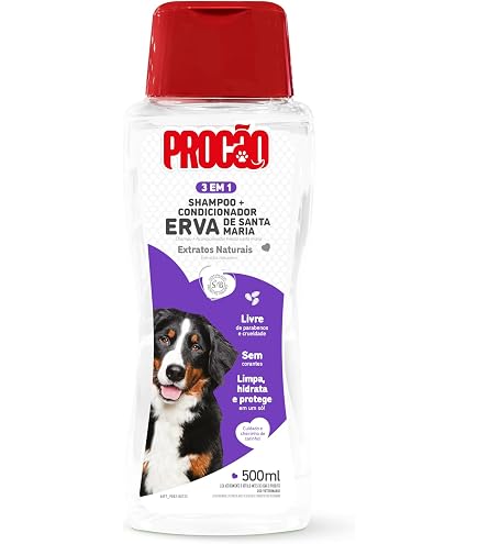 PROCÃO Shampoo Pelos Claros para cães e gatos 500 ml : Amazon.com