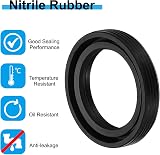 PATIKIL 3 Pcs 25mm x 35mm x 7mm Nitrile Rubber TG4 Radial Shaft Oil Seal view 3
