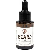 True Grit Tallow John Wayne Inspired Beard Oil - Cigar and Saddle Scent - Moisturizing Beard Conditioner for Men - Jojoba, Castor &amp; Elderberry Oils - 1 fl oz