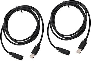 GOWENIC 2Pcs Magnetic Charging Cable, USB C Voice Recorder Charger with Built in Voltage Regulators for PLAUD Note AI Recorde