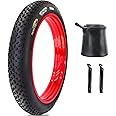 SIMEIQI 20"/26"X4.0" E-Bike Fat Bike Tires with Anti-Puncture Protection Electric Bike Tricycle Tyres Foldable Replacement Tire for Mountain Snow All Terrian E-bike Urban City Street Road Bicycle