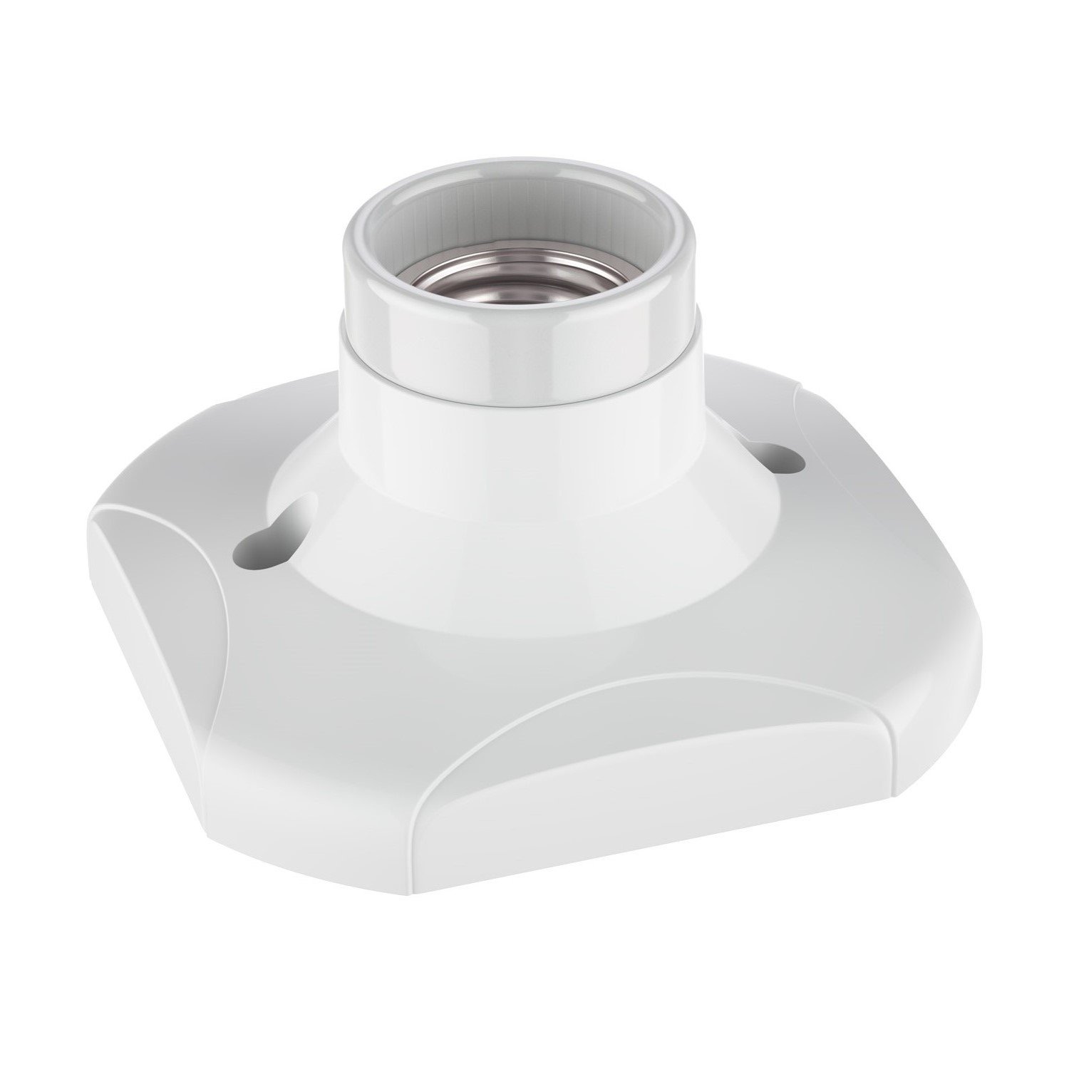 ledscom.de Ceiling Light/lamp Holder Elektra, White, 1x E27 max. 60W