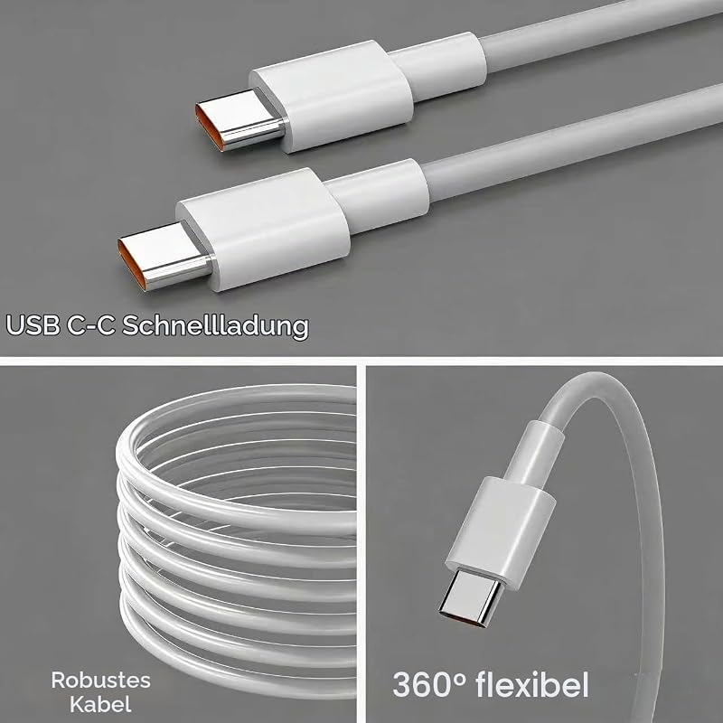 120W USB C Ladegerät Ladekabel für Xiaomi 17Max 17T Pro 17Pro max