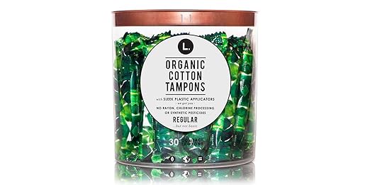 L. Organic Cotton Tampons with BPA-Free Applicators, Regular Absorbency, 90 Count Best Natural Period Products L. Organic Cotton Tampons with BPA-Free Applicators, Regular Absorbency, 90 Count Best Natural Period Products