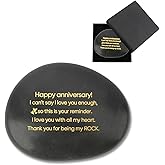 Valentines Gifts for Her Him Boyfriend Girlfriend Couple Gifts Engraved Rock Romantic Gift for Husband Wife Happy Anniversary Couples Gifts for Him and Her Valentines Day Gift I Love You Long Relationship Gift