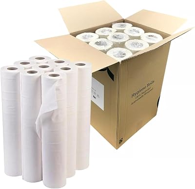 IDEAL 365 Premium 40m Hygiene Roll for Loungers White 9 Pieces