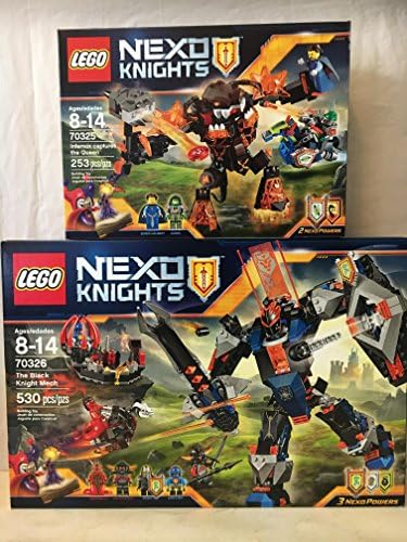 Lego Nexo Knights The Black Knight Mech &amp; Lego Nexo Knights Infernox Captures the Queen