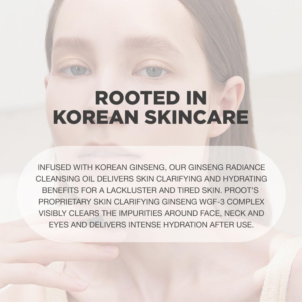 PROOT Ginseng Cleansing Oil | Ginseng Cleansing Oil For Face | Korean Ginseng Cleansing Oil | Ginseng Cleanser Oil for At-Home Skincare