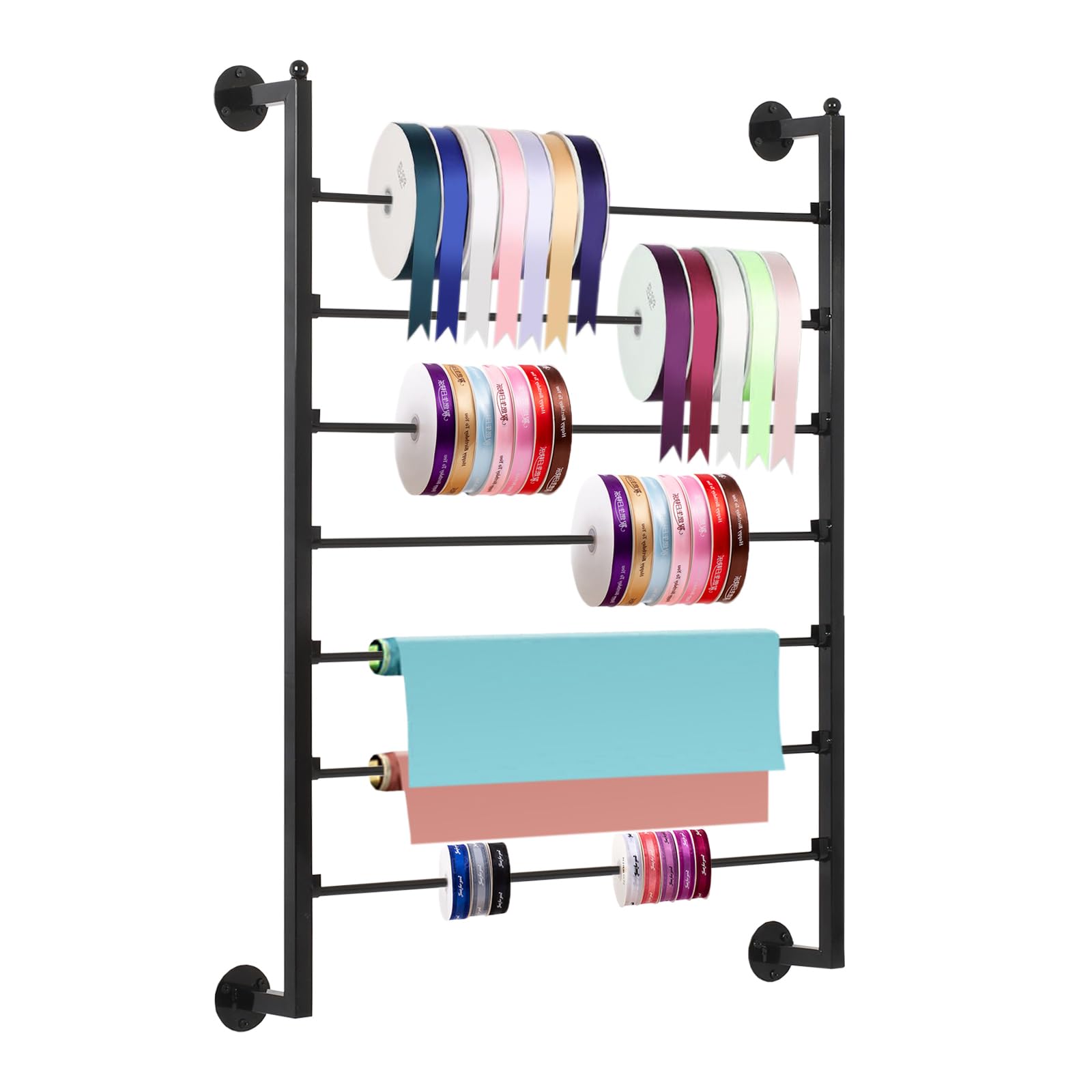 Photo 1 of ***Parts only***
Yonynise Ribbon Storage Organizer,31.5-inch Width Wall Mounted Ribbon Holder Rack,7 Tier Large Capacity Metal Ribbon Storage for Craft Room,Flower Shop,Cake Shop,Gift Wrapping Paper,Black