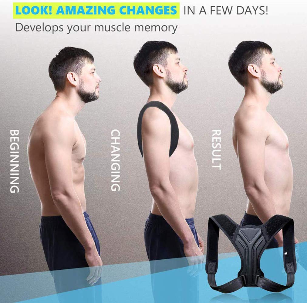 Posture Corrector for Women Men and Kids Adjustable Shoulder Straps Back Brace Posture Support Belt / Back Straightener / Posture Trainer Effective for Neck Back and Shoulder Pain Relief (M) - Image 5
