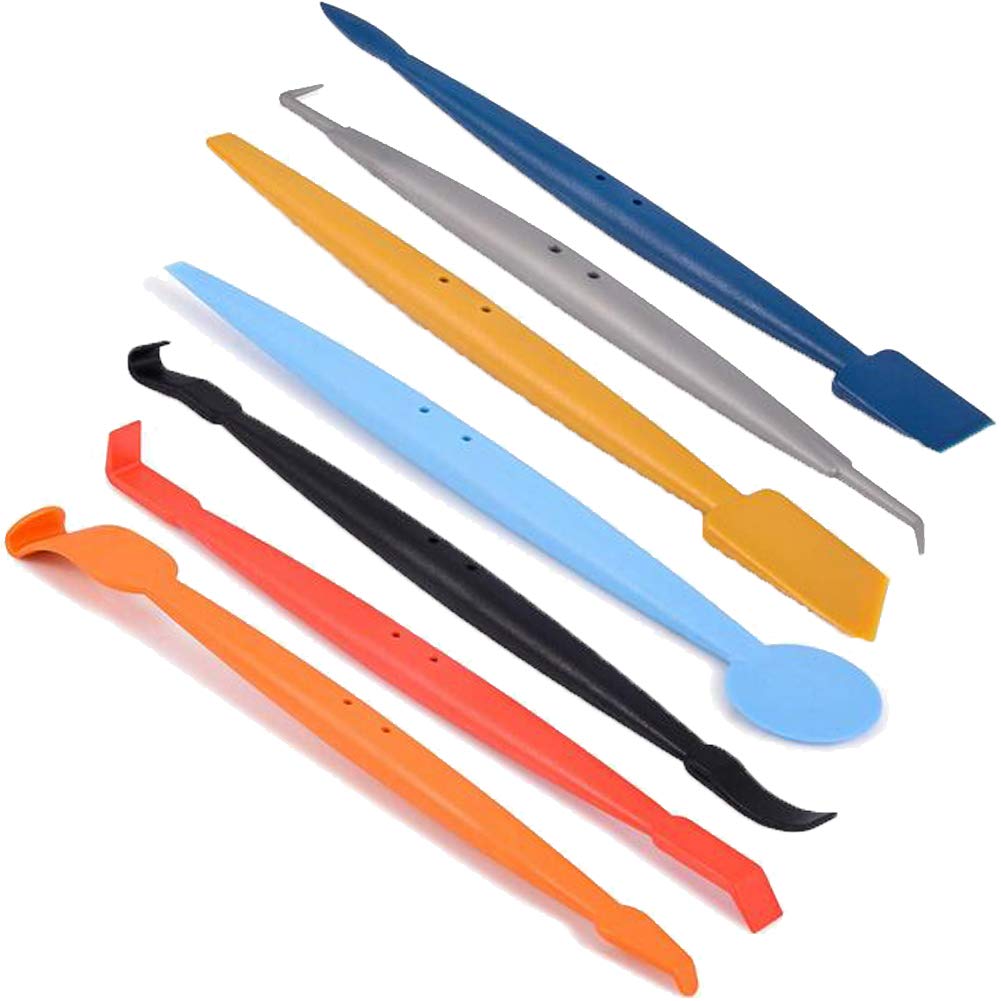 Woboren 7 kinds Vinyl Wrap Magnet Micro Squeegee Set Different Type for Auto Window Tinting Tool Vehicle Car Wrapping Sticker Tint Film (1 Set)