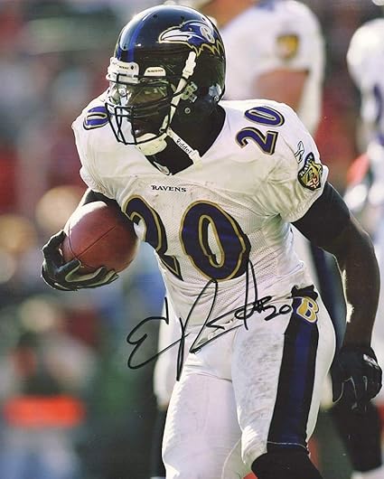 ed reed signed helmet