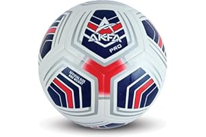 AKFA PRO Official Sizes 3 & 5 Soccer Ball, Premium Quality with Outside TPU and Winded SR Bladder Inside Vibrant Colors: Blue