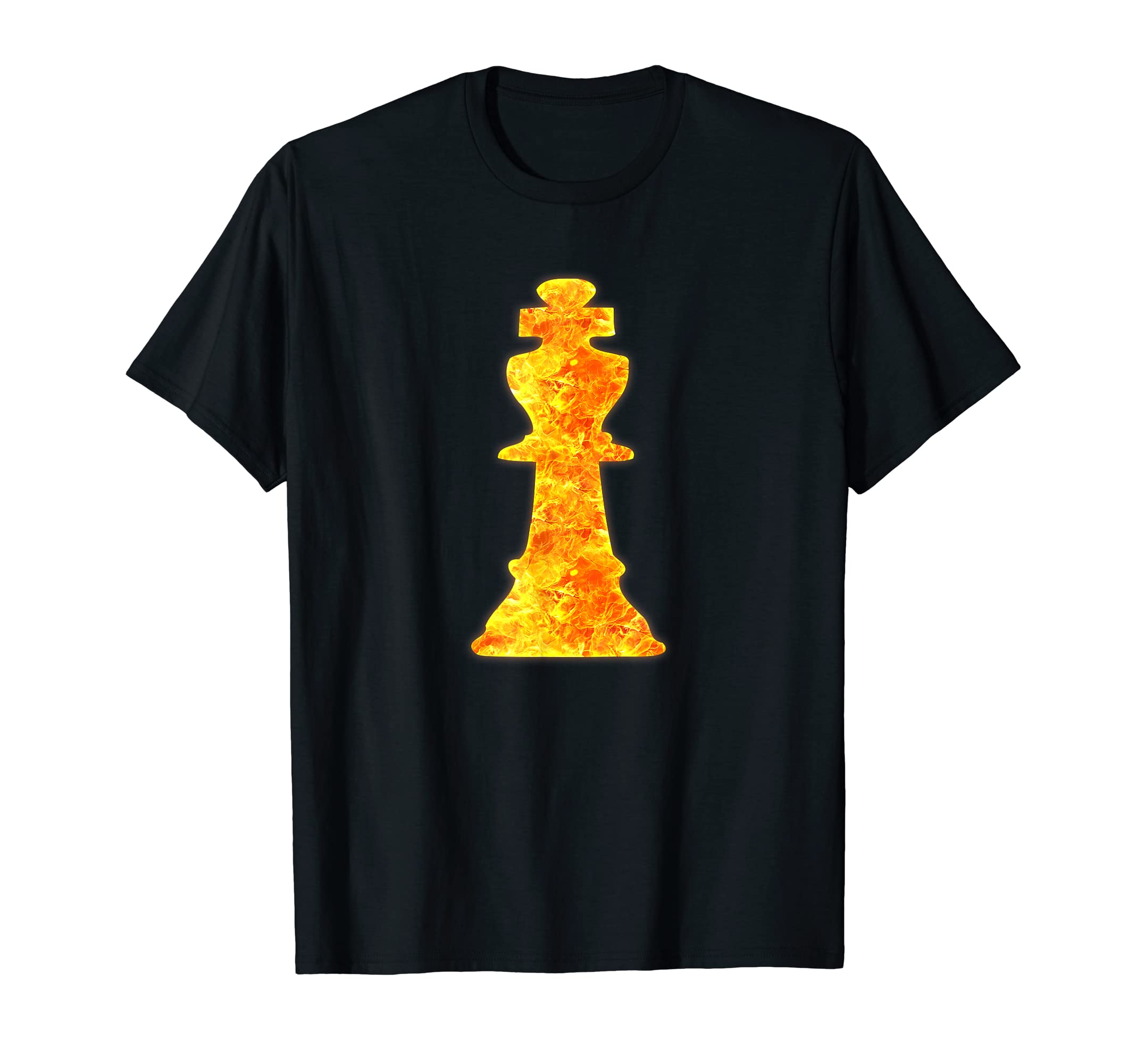 Chess King Fire Flames Burning T-Shirt