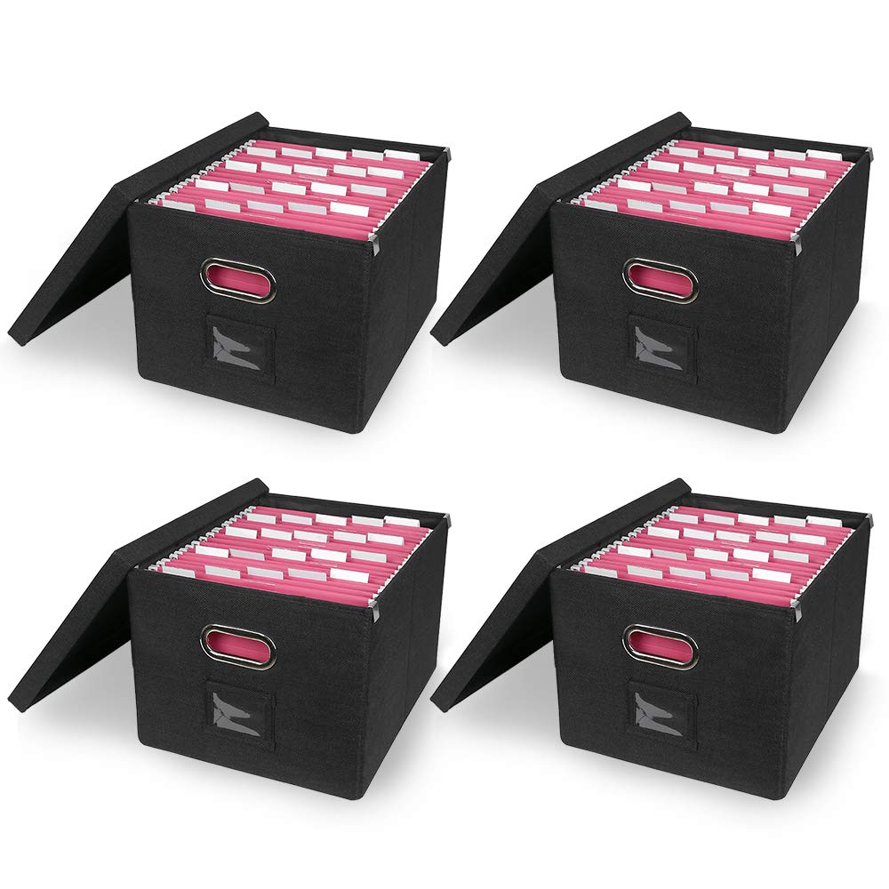 ATBAY File Storage Box Collapsible Large Capacity Office