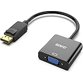 DisplayPort to VGA, Benfei Gold-Plated DP to VGA Adapter (Male to Female) Compatible for Lenovo, Dell, HP, ASUS