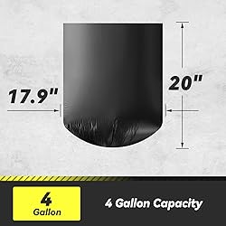 100 Count 17 Micron Extra Heavy Duty 4 Gallon Trash
