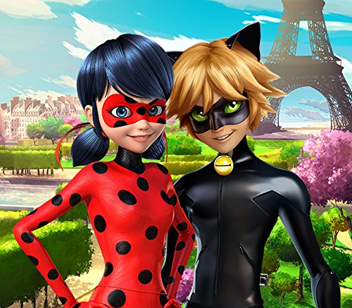 Cialda Rettangolare Per Torta Miraculous Ladybug E Chat Noir Decorazione Alimentare Senza Glutine Personalizzazione Grafica Inclusa Topper Cake Design