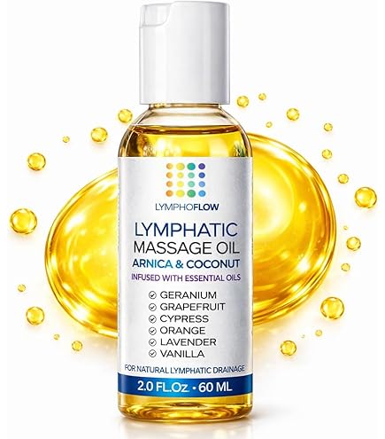Amazon.com: Bruizex Arnica Coconut Lymphatic Drainage Massage Oil