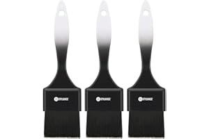 MEN'S GROOMING BARBER PRO 3 Pieces Hair Color Brush Kit, Balayage Tint Brush, Soft Deying Bristles for Salon & DIY Hair Coloring (Type A)