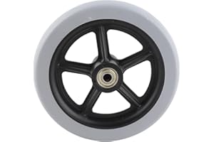 Wheelchair Front Wheels,Front Caster Disabled Anti-Slip Rubber Wheels Wheel Replacement for Wheelchairs, Rollators, Walkers (