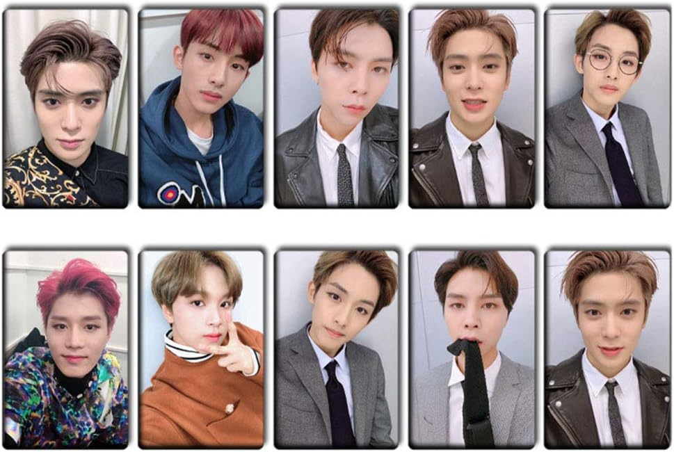 Christ For Givek Kpop NCT Empathy Lomo Cards NCT127 NCT Dream Photocard Sticker Cards Set for NCT Fans(K-10pcs-4)