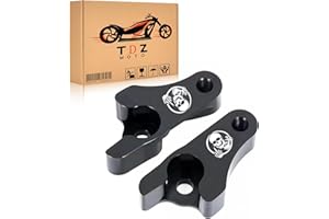 TDZ MOTO 𝟐𝟎𝟎𝟐-𝟐𝟎𝟐𝟑 Black 2'' Inch Lowering Links Blocks Kit for Harley Touring Street Glide/Road King/Electra Glide/Road Glide/Ultra Limited/Special/CVO