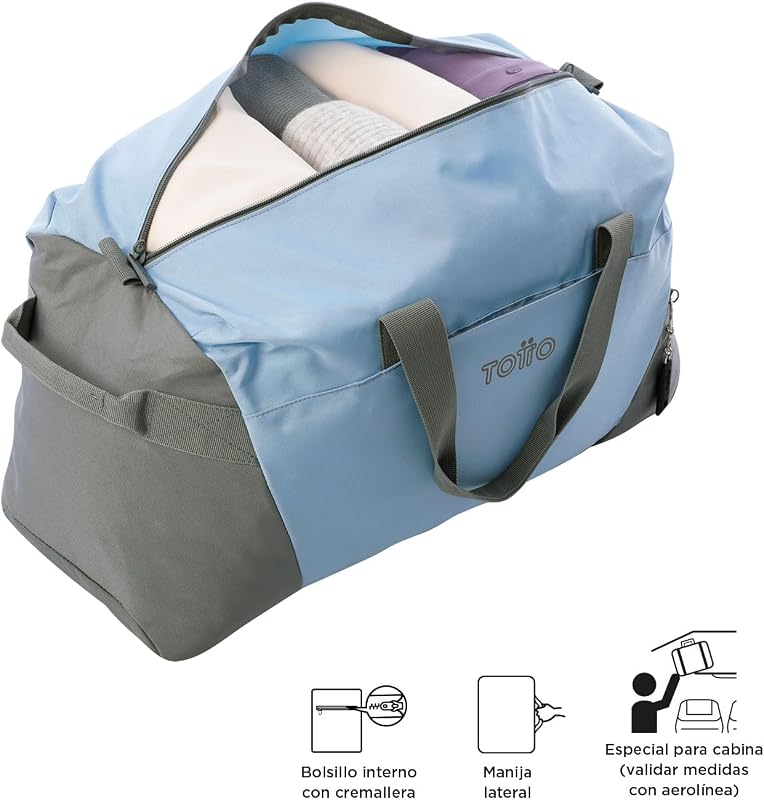 - Saco Desportivo, Modelo Pro M Ativo, 64 x 30 x 22 cm, capacidade de 35 L, alça para a mão, alça ajustável para o ombro, anéis principais de fecho com fecho, Impressão Angel Falls