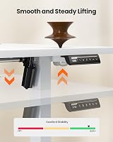 ErGear Electric Standing Desk 140x70cm Height Adjustable 4 Memory Panel view 7