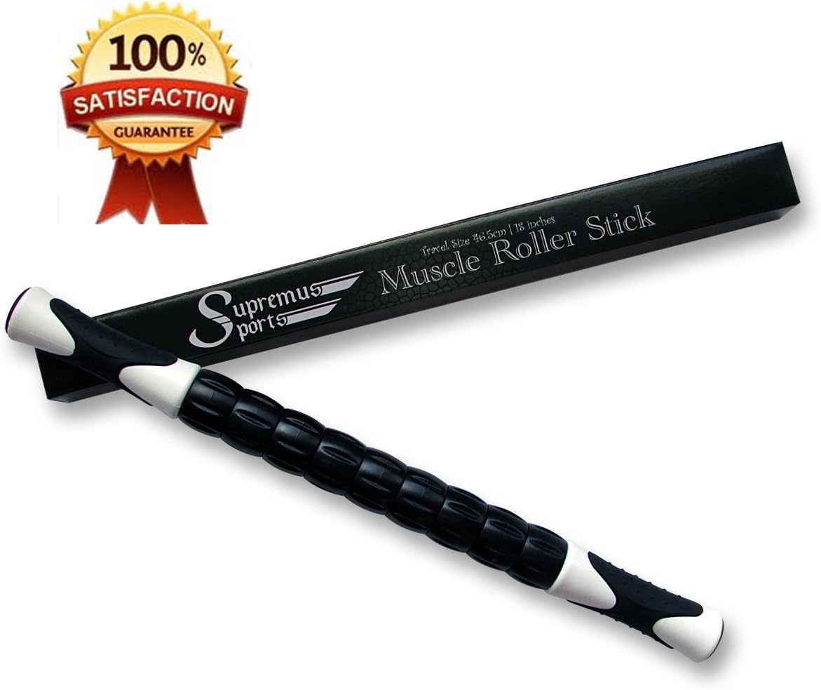 Top Rated Muscle Roller Massage Stick: A Sports Body Massager Tool-Release Myofascial Trigger Points, Reduce Muscle Soreness, Tightness and Leg Cramps, Rub Muscle for Relief and Recovery: Health & Personal Care