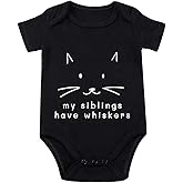My Siblings Have Paws Bodysuit Baby Paws Romper Cat Whiskers Bodysuit Cute Baby Clothes Newborn Sibling Announcement Bodysuit