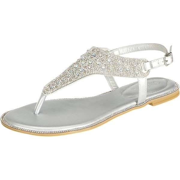 ZBYY Women's Strappy Rhinestone Roman Sandals - Sparkling Dressy Open Toe Sandals For Summer - View #10