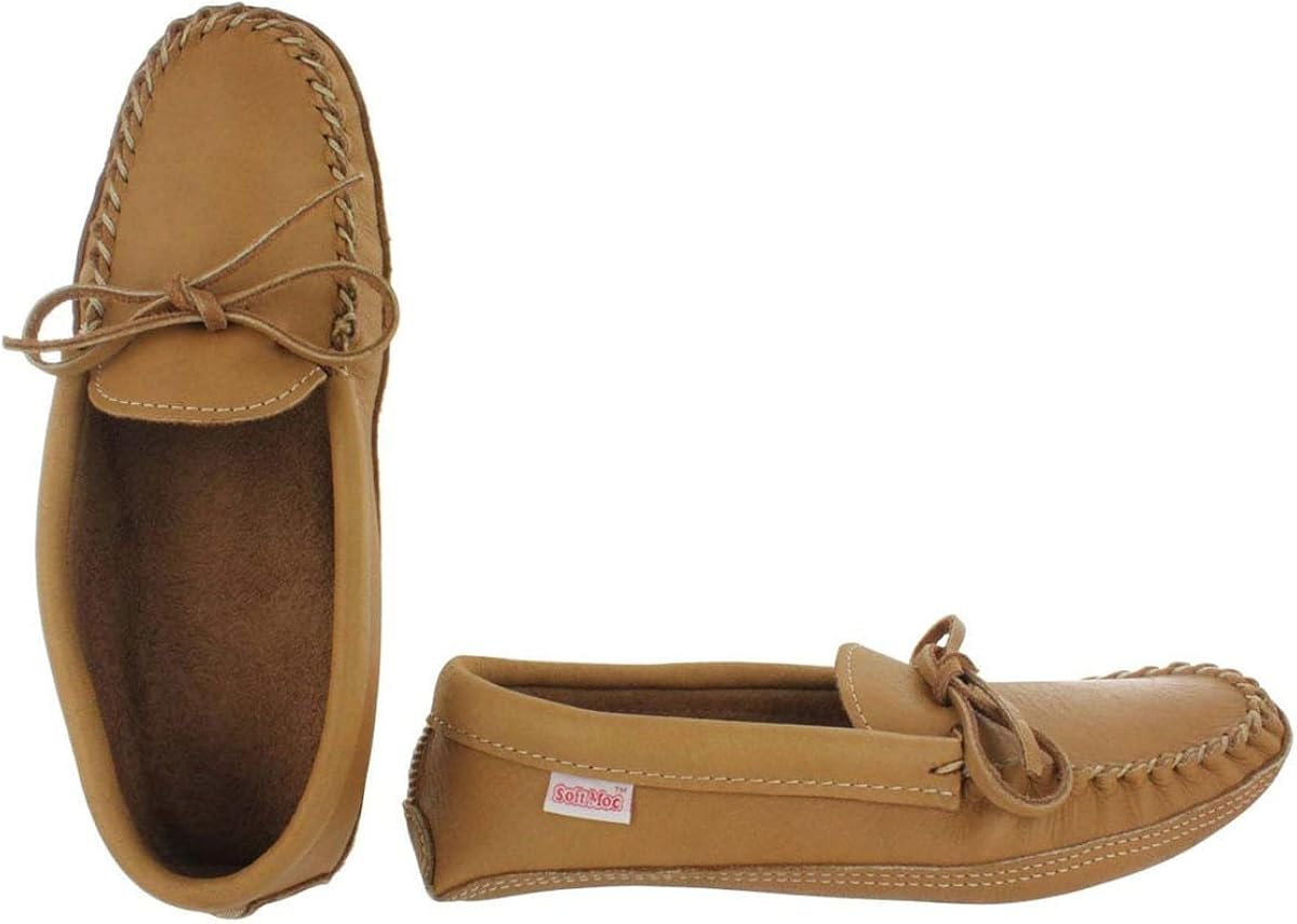 men's unlined leather moccasins