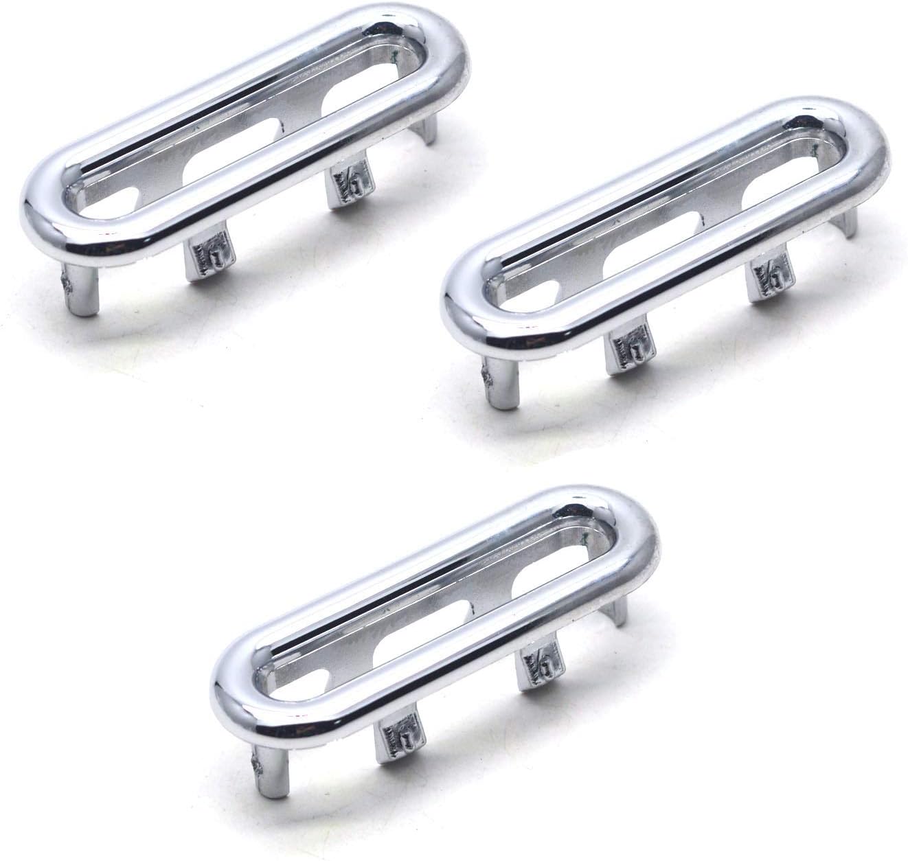 Antrader 2 Pcs Bathroom Kitchen Sink Basin Trim Overflow Cover Oval Shape Insert in