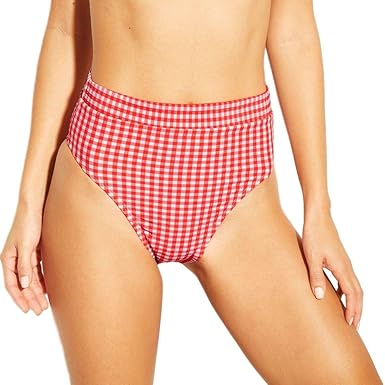 gingham bikini high waisted