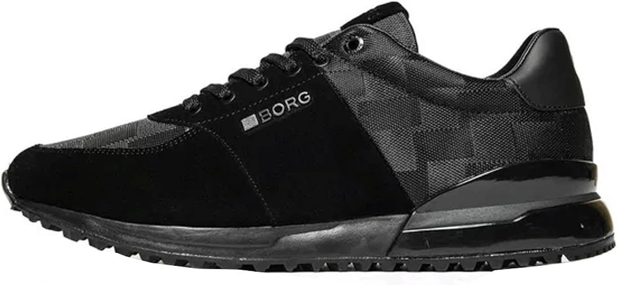 Bjorn Footwear Bjorn R200 Black Suede and Check