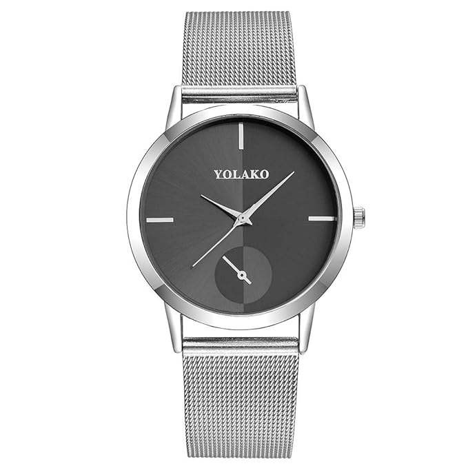 friendGG Mode Damen Casual Quarz-Kunststoff-Lederarmbanduhr Analoge Armbanduhr Uhren Ultra Minimalistisch Damenuhr Wasserdich