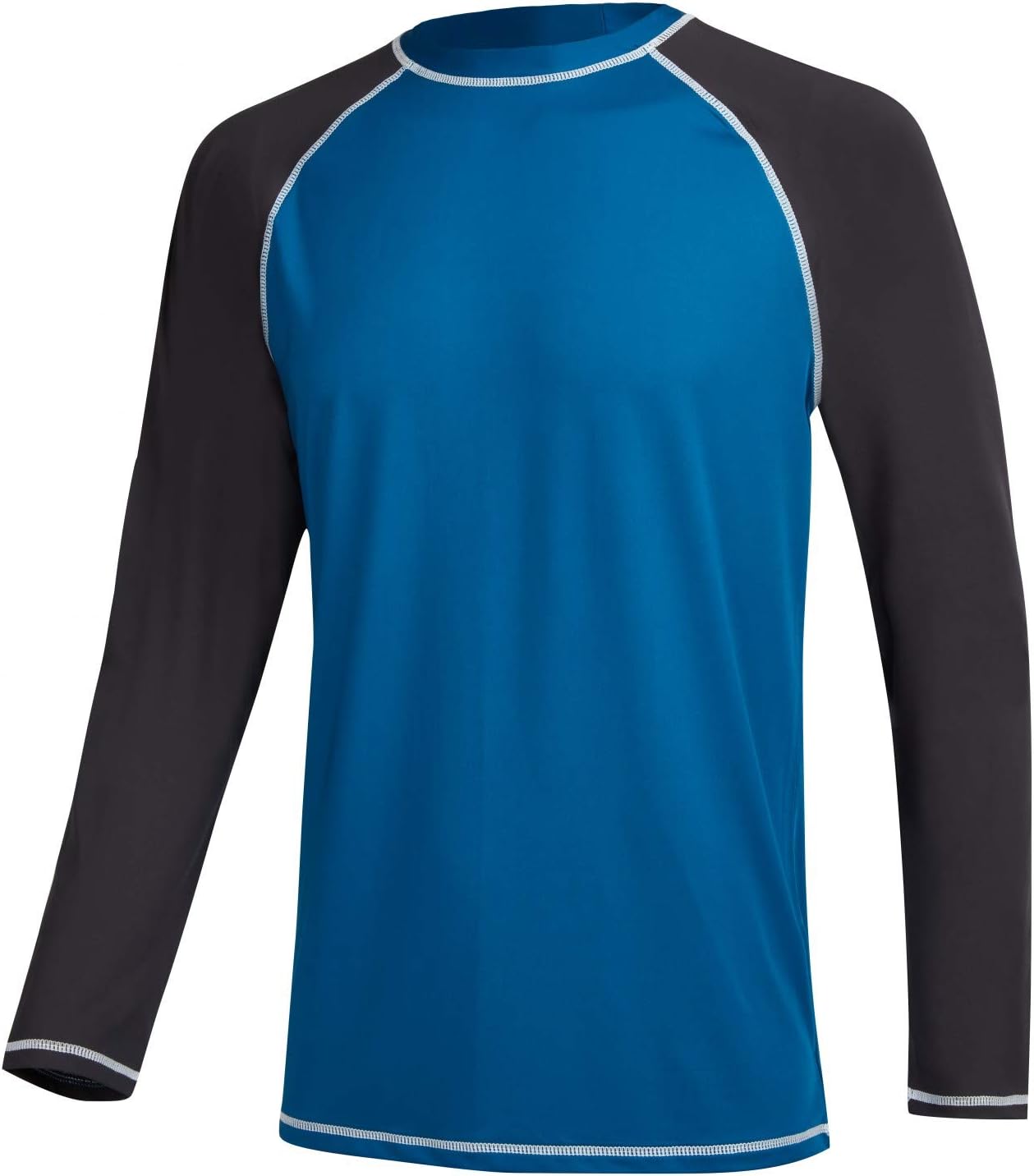 Long Sleeve Swim Shirts for Men Quick Drying Mens Rashguard Athletic Tee Shirt Swimwear UPF 50+