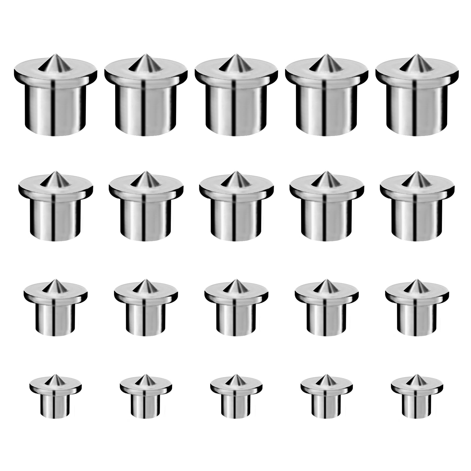 Photo 1 of 20pcs Dowel Centering Pins, Drilling Hole Tool Set with Sharp Point, Solid Dowel and Tenon Center Set(1/4", 5/16", 3/8", 1/2") (20)