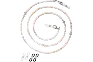 ERNAULO Beaded Glasses Chain for Women Eyeglass Chain Eye Glasses Holders Around Neck Eyeglass Chains for Women