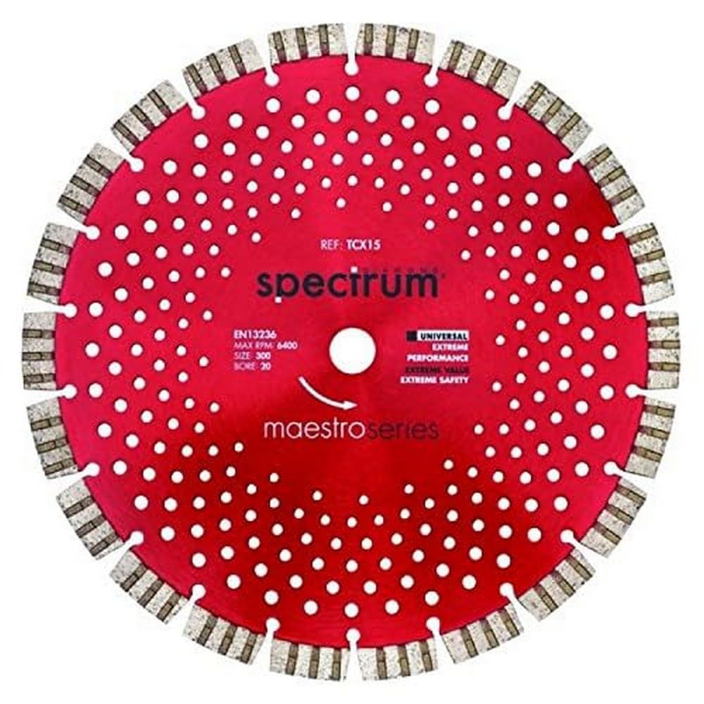 Spectrum Maestro 15mm Universal Turbo-Seg Dia Blade - 300/20mm