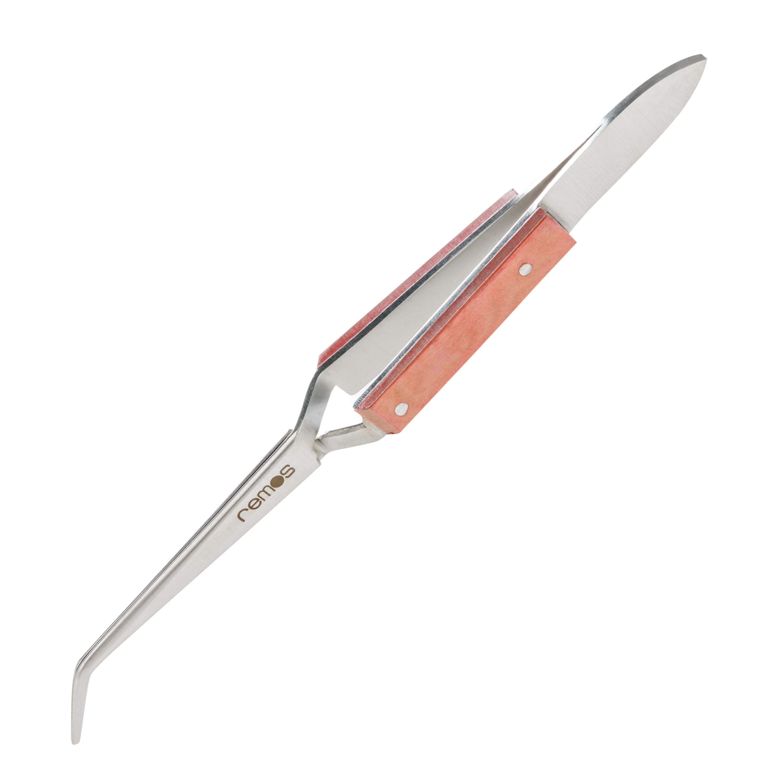 Remos Soldering Tweezers Curved Stainless 17 cm
